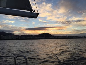 horizonte visto do mar