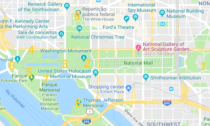national-mall-mapa