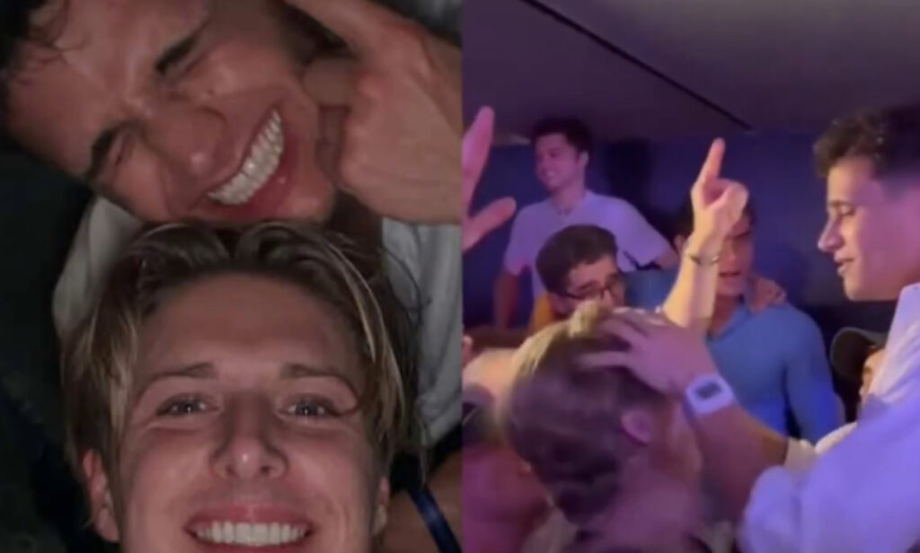 Lando Noris comemorando título da Fórmula 1