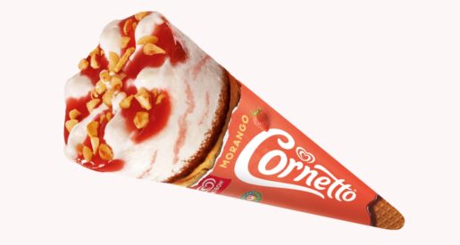 Kibon lança Cornetto de Morango
